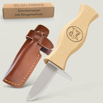 Kinderschnitzmesser mit Klingenschutz aus Leder