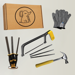 Kinderwerkzeug Set 5-teilig mit Schutzhandschuhen ab 6 Jahren