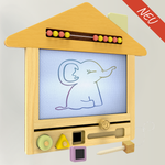 Zaubertafel aus Holz für Kinder