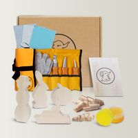 Einsteiger Set für Kinder - inkl. Schnitzfiguren - Anleitung