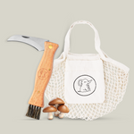 Pilzmesser mit integrierter Bürste und Baumwolltasche