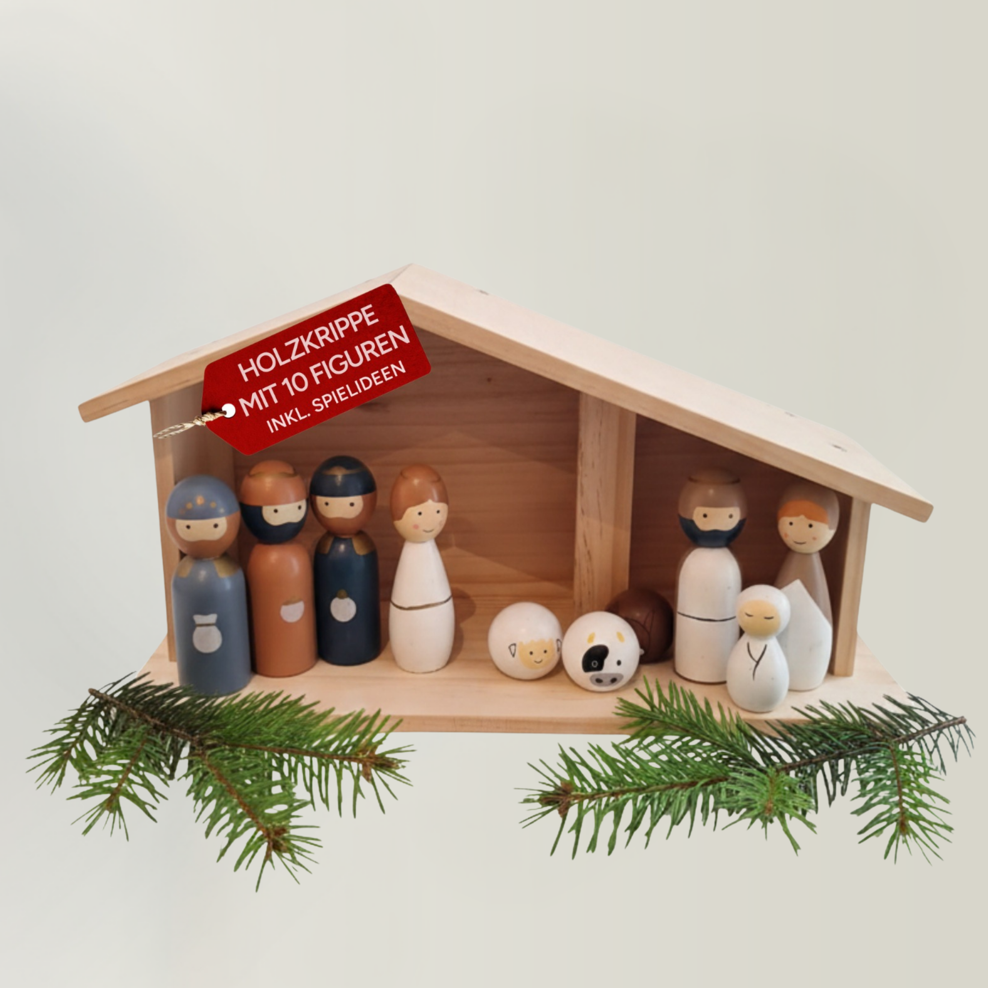 Weihnachtskrippe Bausatz Gro