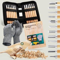 Schnitzmesser Kinder mit 12 Werkzeugen, Anleitung und mehr