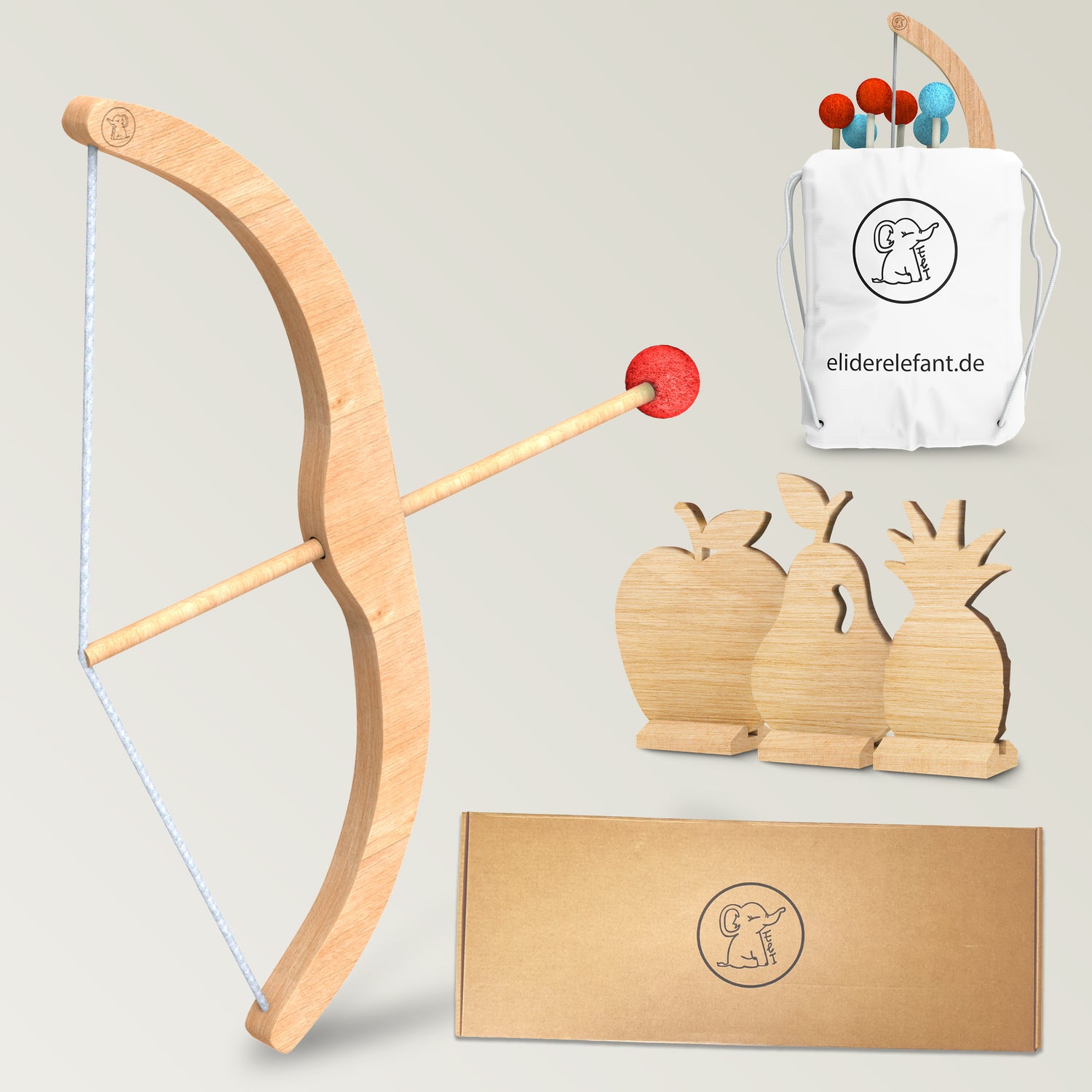 Pfeil und Bogen für Kinder mit Pfeilen, Zielscheiben und Rucksack