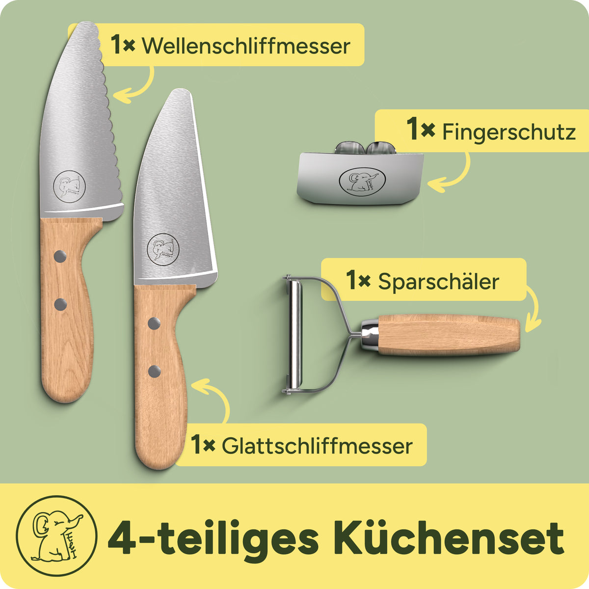 Kinder-Küchenmesser Set: sicher schneiden lernen – Ansicht 6