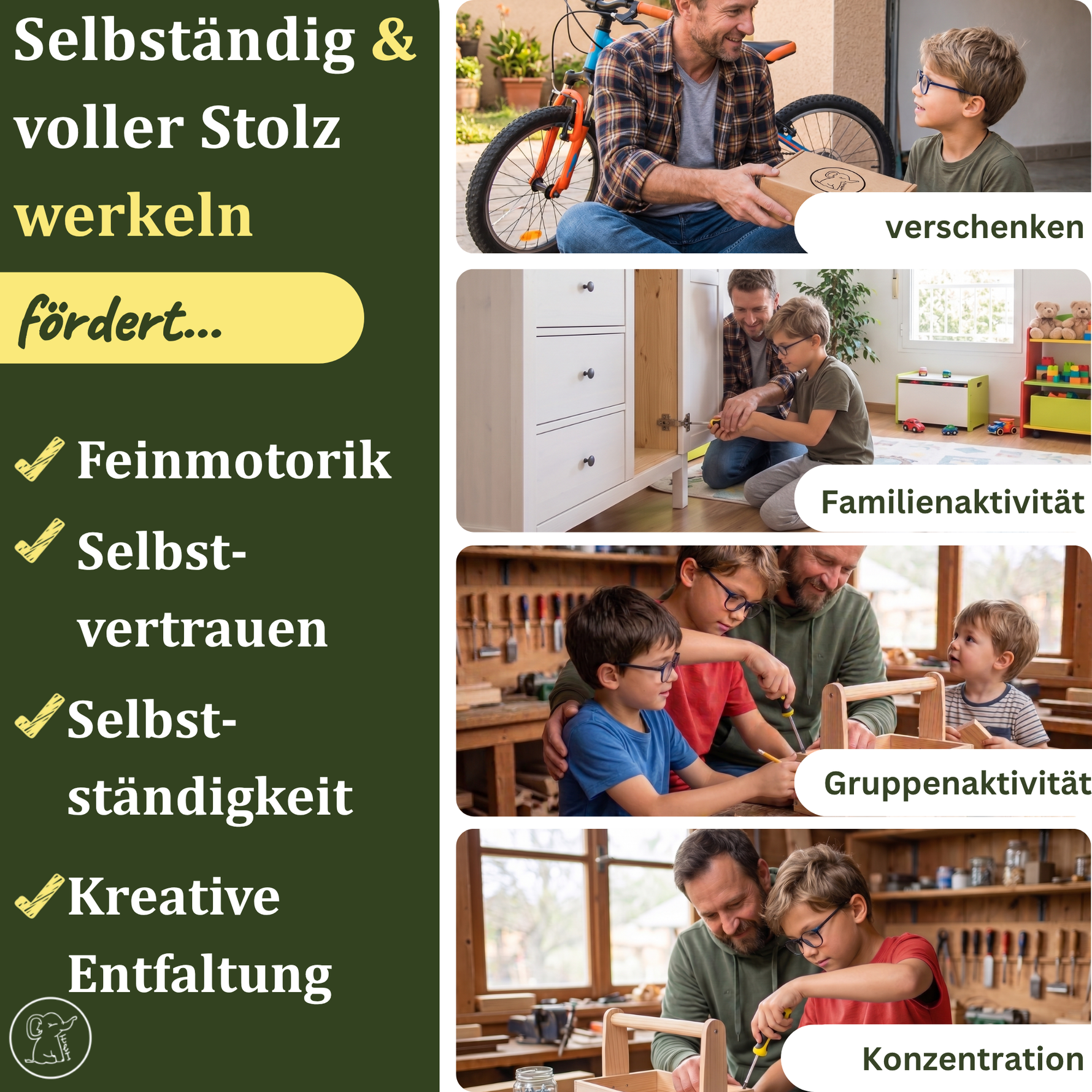 Schraubendreher Set für Kinder ab 4 Jahren - Kreuz & Schlitz – Ansicht 5