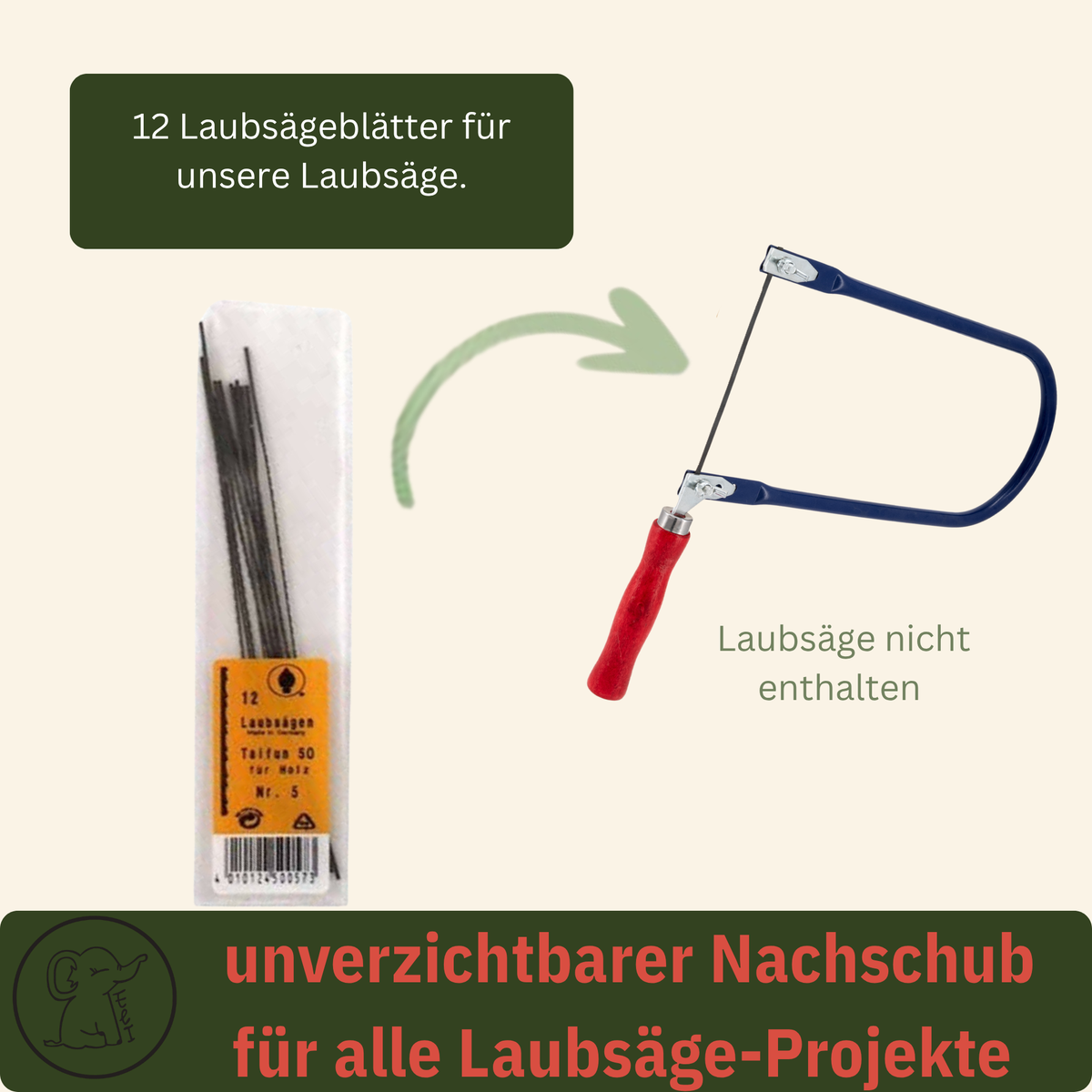 Laubsägeblätter für Kinder – 12 Blätter für die Kinder-Laubsäge