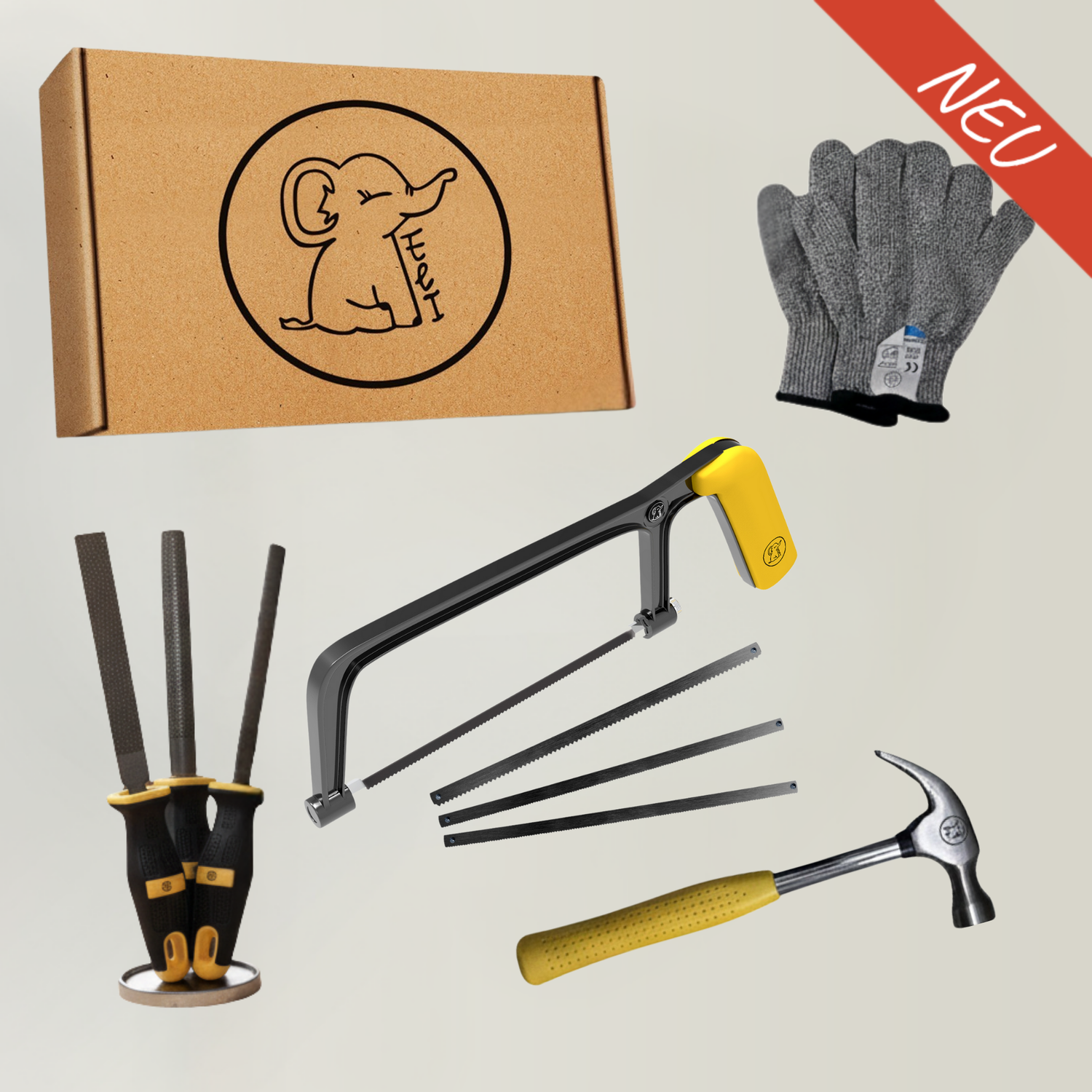 Kinderwerkzeug Set inkl. Schutzhandschuhen