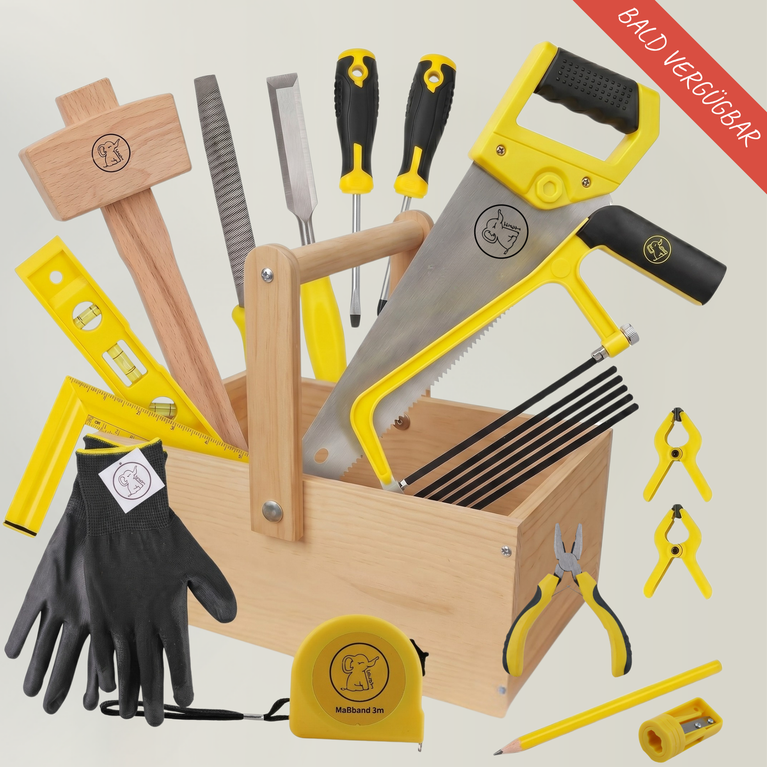 Kinderwerkzeug Set inkl. Holzkiste und Werkzeug