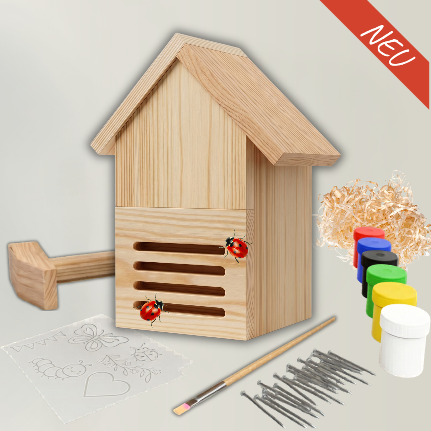 Marienkäferhaus Bausatz für Kinder