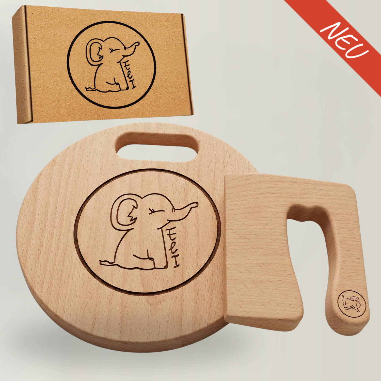 Kindermesser Set inkl. Schneidebrett