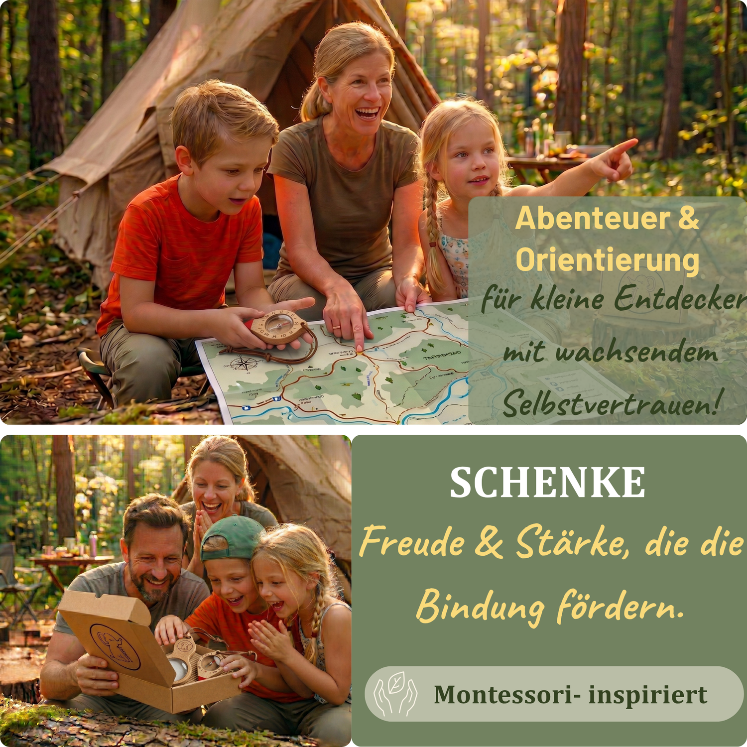 Entdecker-Set: Kompass & Lupe für kleine Naturforscher