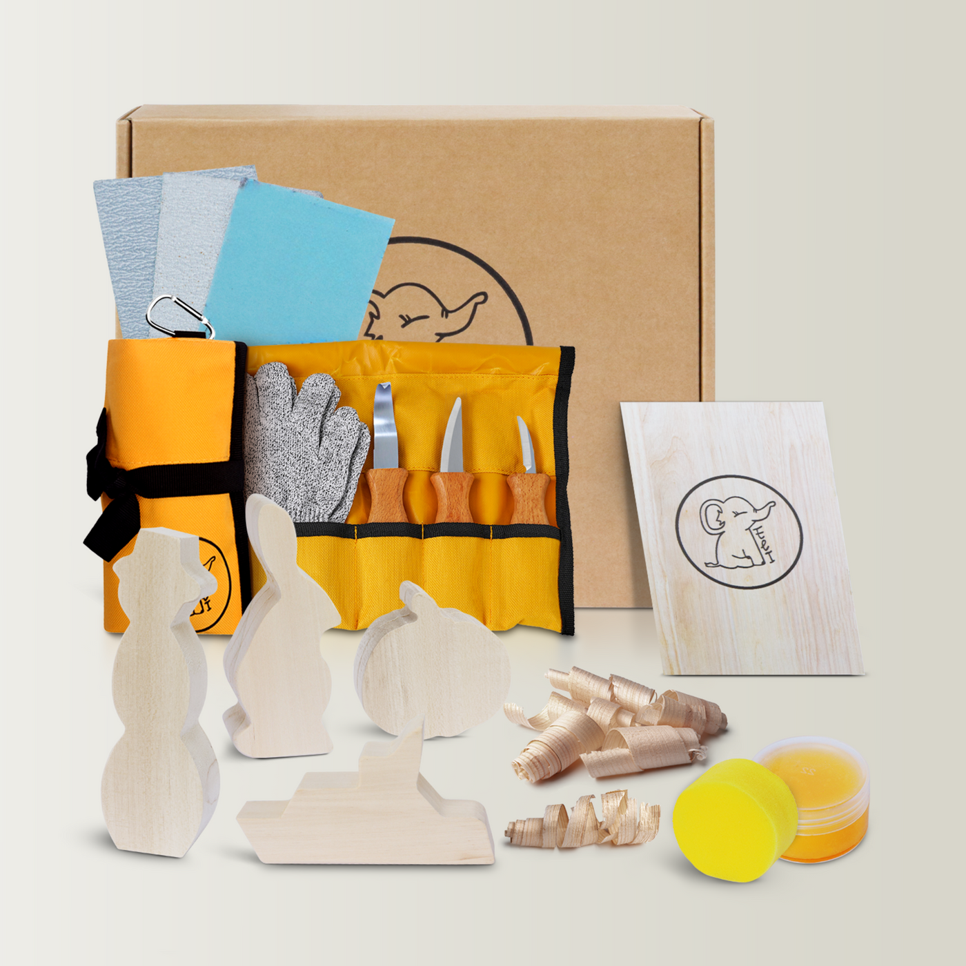 Eli Einsteiger-Set Schnitzen, 15-teilig